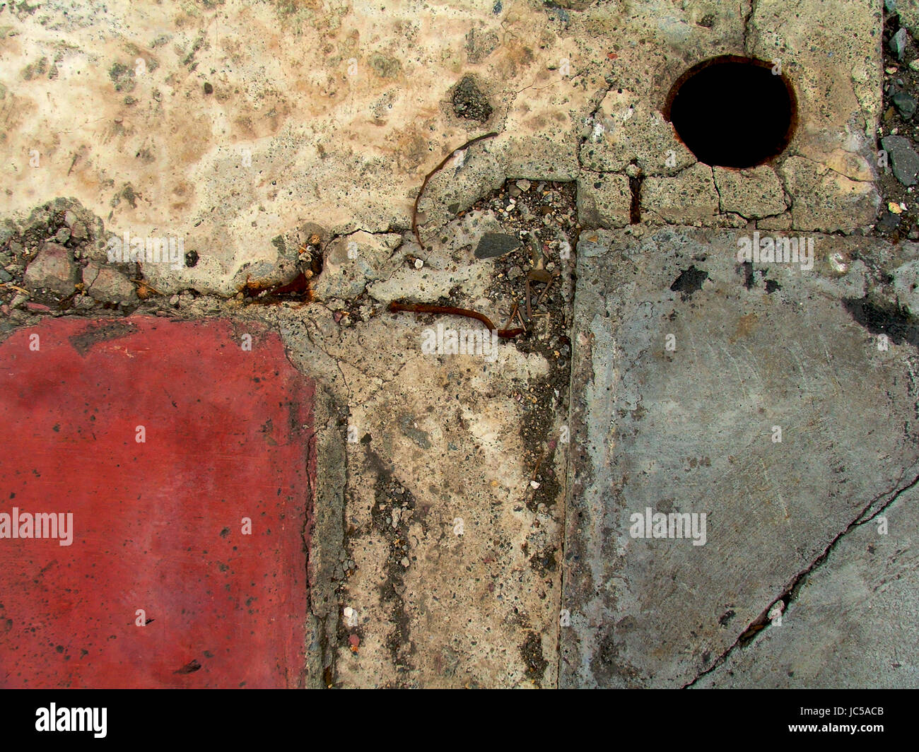 Círculo y dos plazas, Homenaje a Rothko Foto de stock