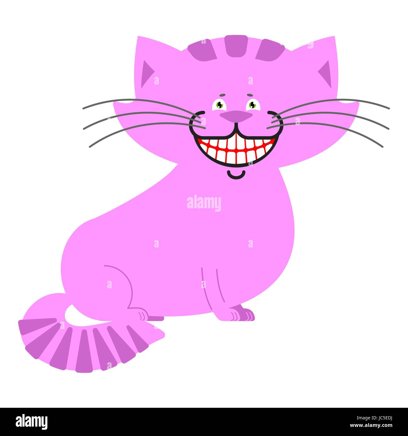 Sonrisa de gato de Cheshire aislados. Pet fantástica alicia en el país de  las maravillas. Magia animal Imagen Vector de stock - Alamy