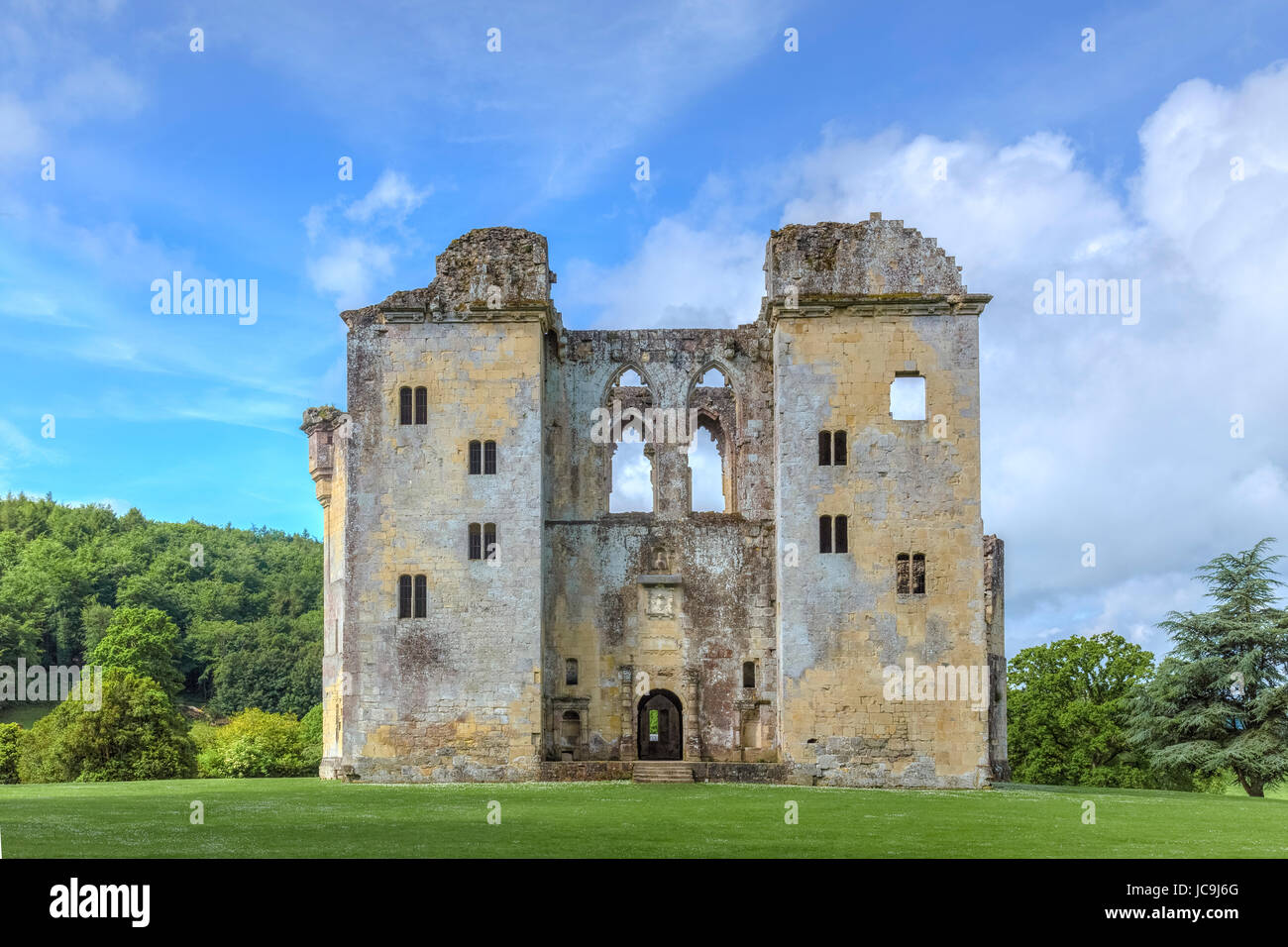 Old Wardour Castle, Tisbury, Wiltshire, Inglaterra, Reino Unido. Foto de stock