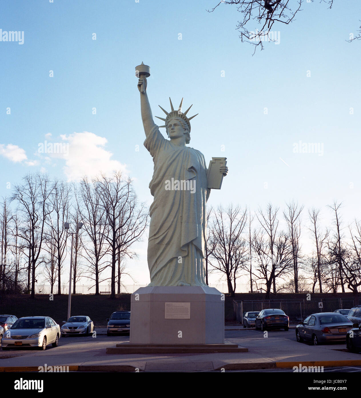 La replica de la estatua de la libertad - Museo de Brooklyn Foto de stock