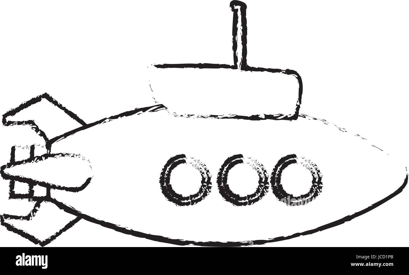 batiscafo barco submarino ícone submarino em círculo redondo