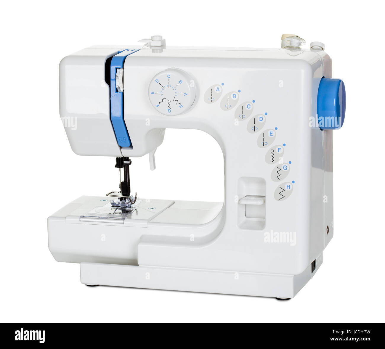 Costurera herramienta máquina de coser aislado bosquejo de ropa