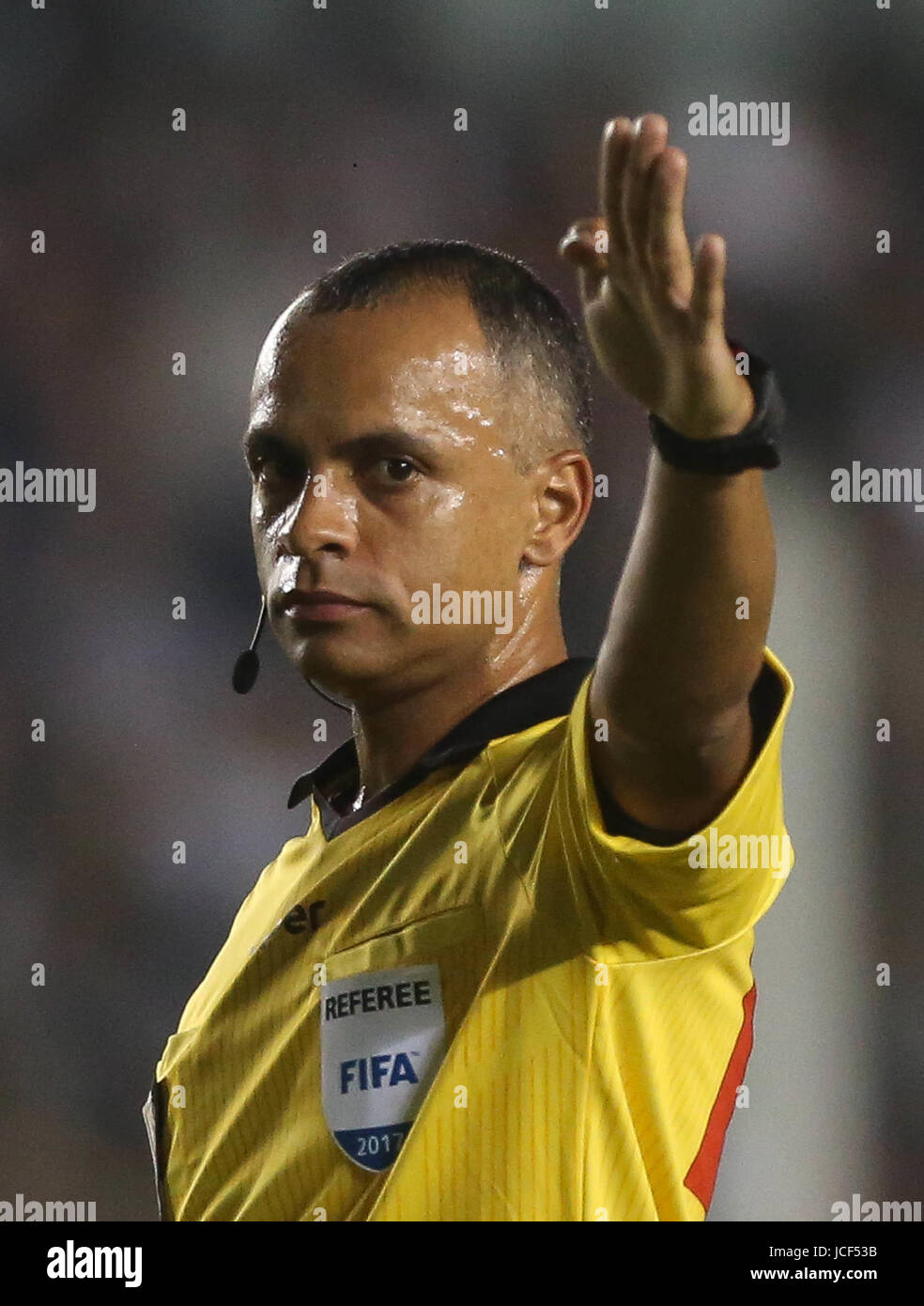 Santos Brasil El 14 De Junio De 2017 El Arbitro Wilton Pereira Sampaio Del Partido Entre Los Equipos De La Se Palmeiras Y Santos Fc Durante Un Partido Valido Para La Septima