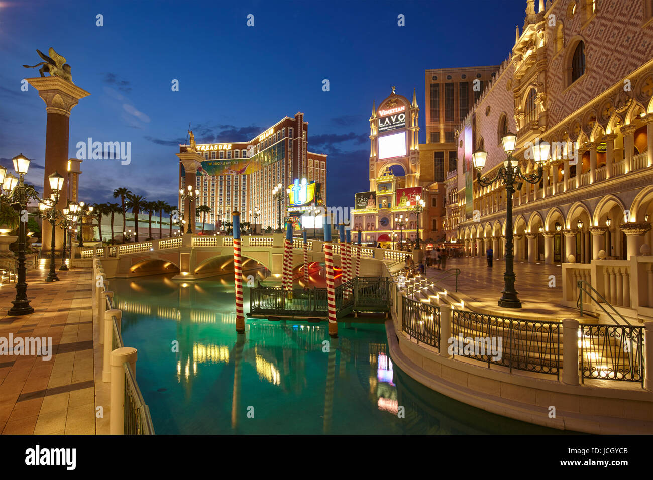 El hotel Venetian en Las Vegas, Nevada, Estados Unidos Foto de stock