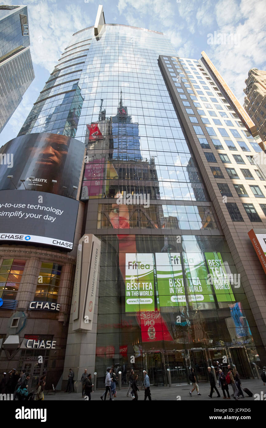 3 Times Square, el edificio reuters Nueva York, Estados Unidos Foto de stock
