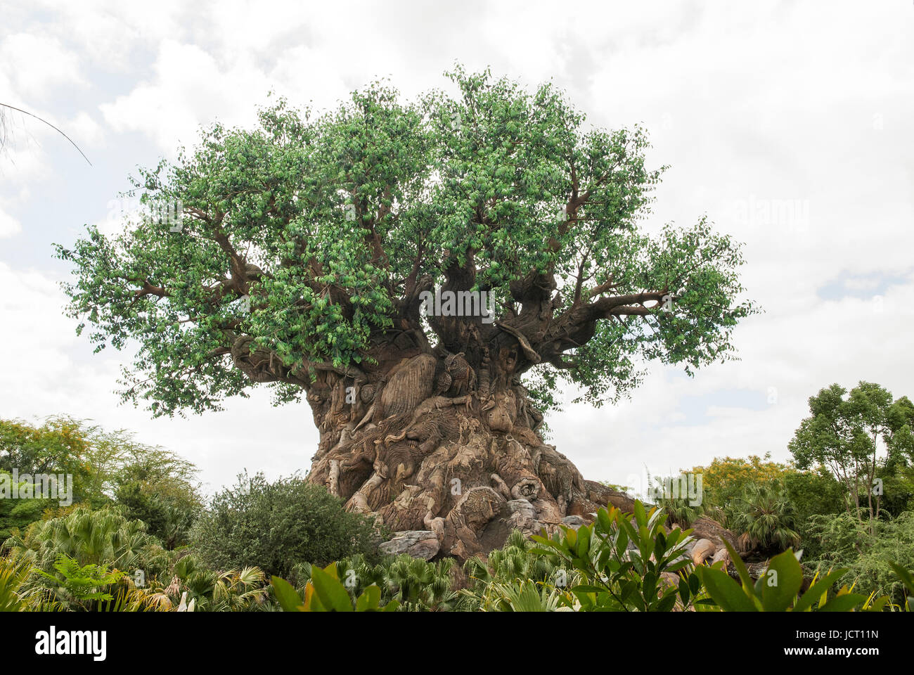 Árbol de la vida en el Reino Animal de Disney, Orlando, Florida Foto de stock