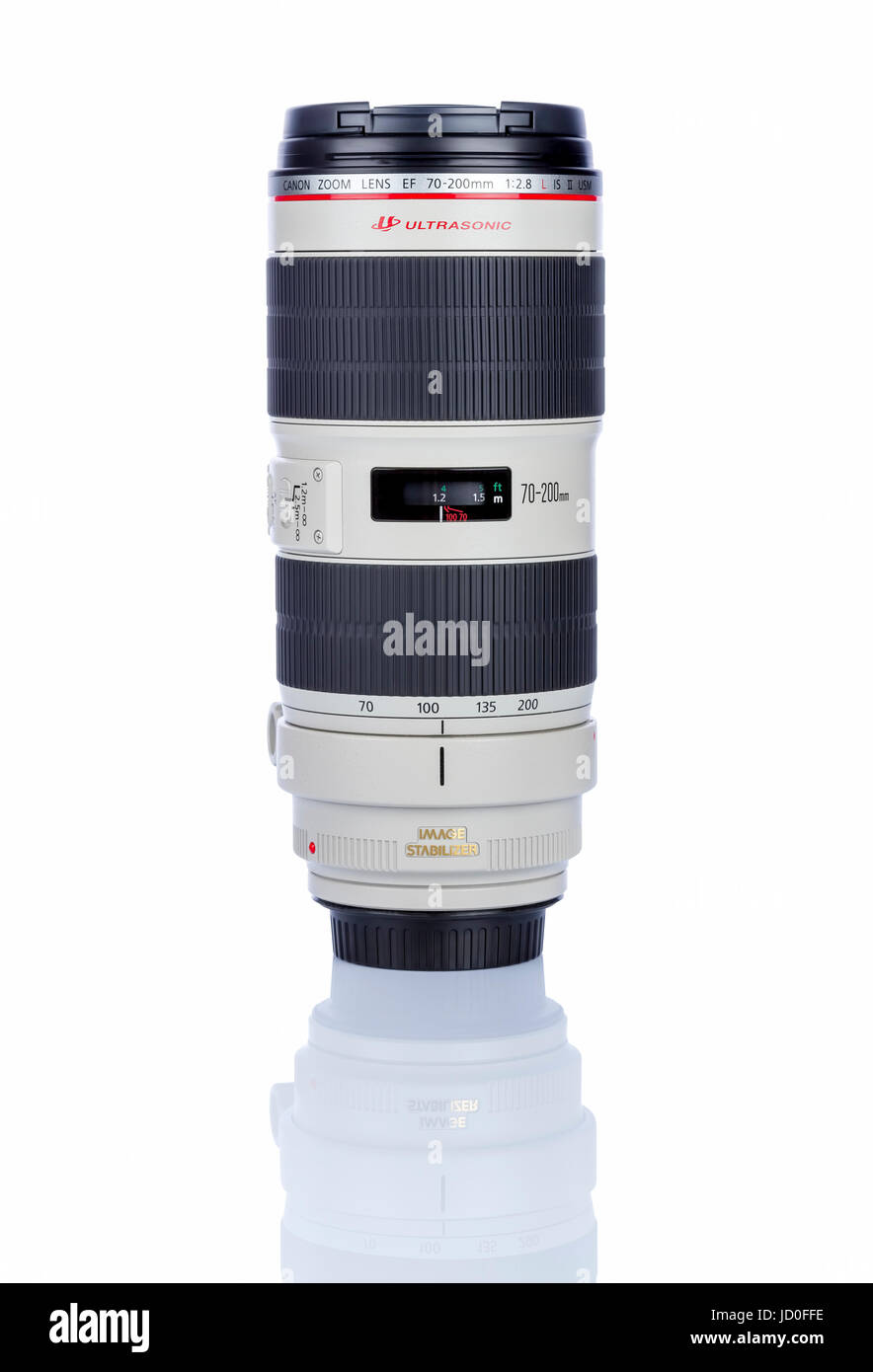 El teleobjetivo Canon 70-300 mm Fotografía de stock - Alamy