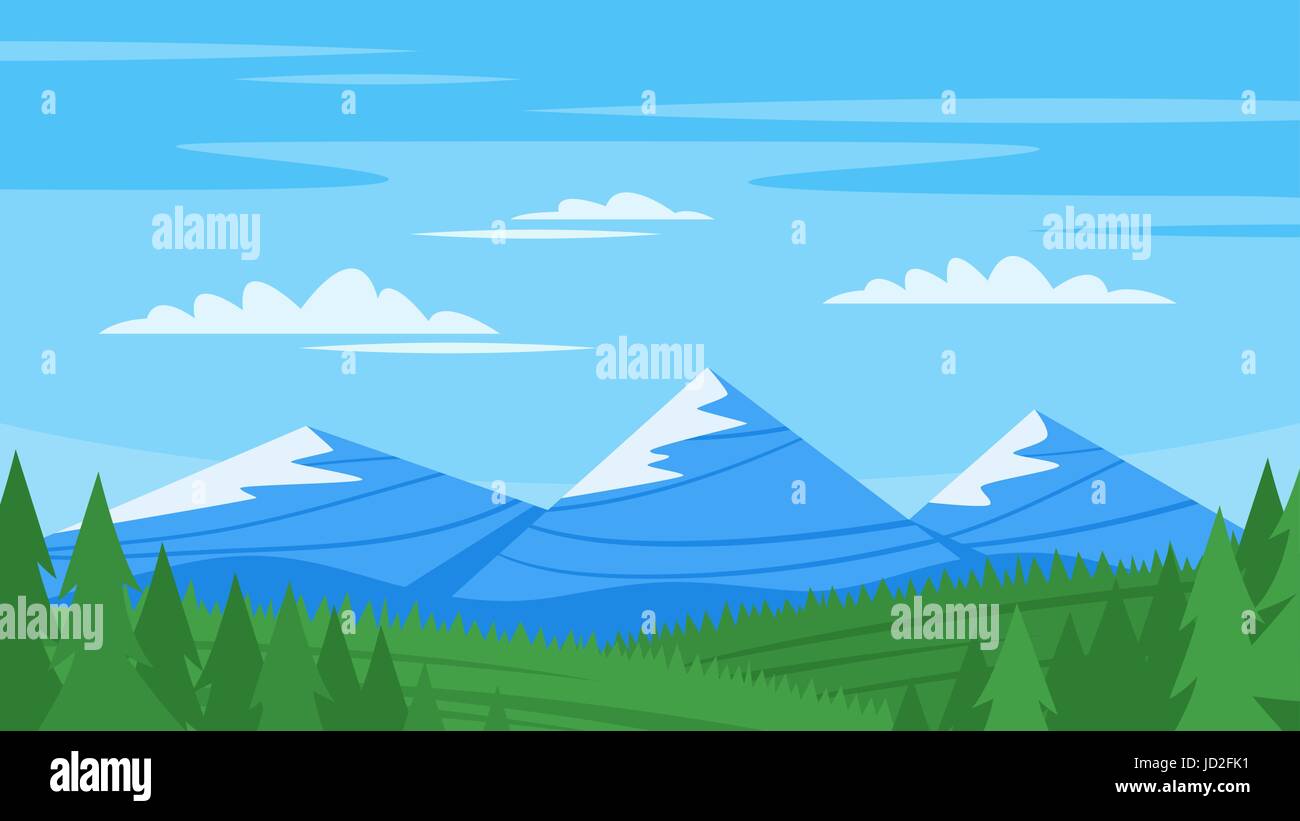 Montañas de dibujos animados Imágenes vectoriales de stock - Alamy