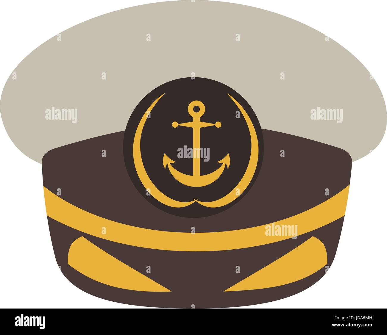 Captain hat. Ilustración vectorial de estilo plano Ilustración del Vector