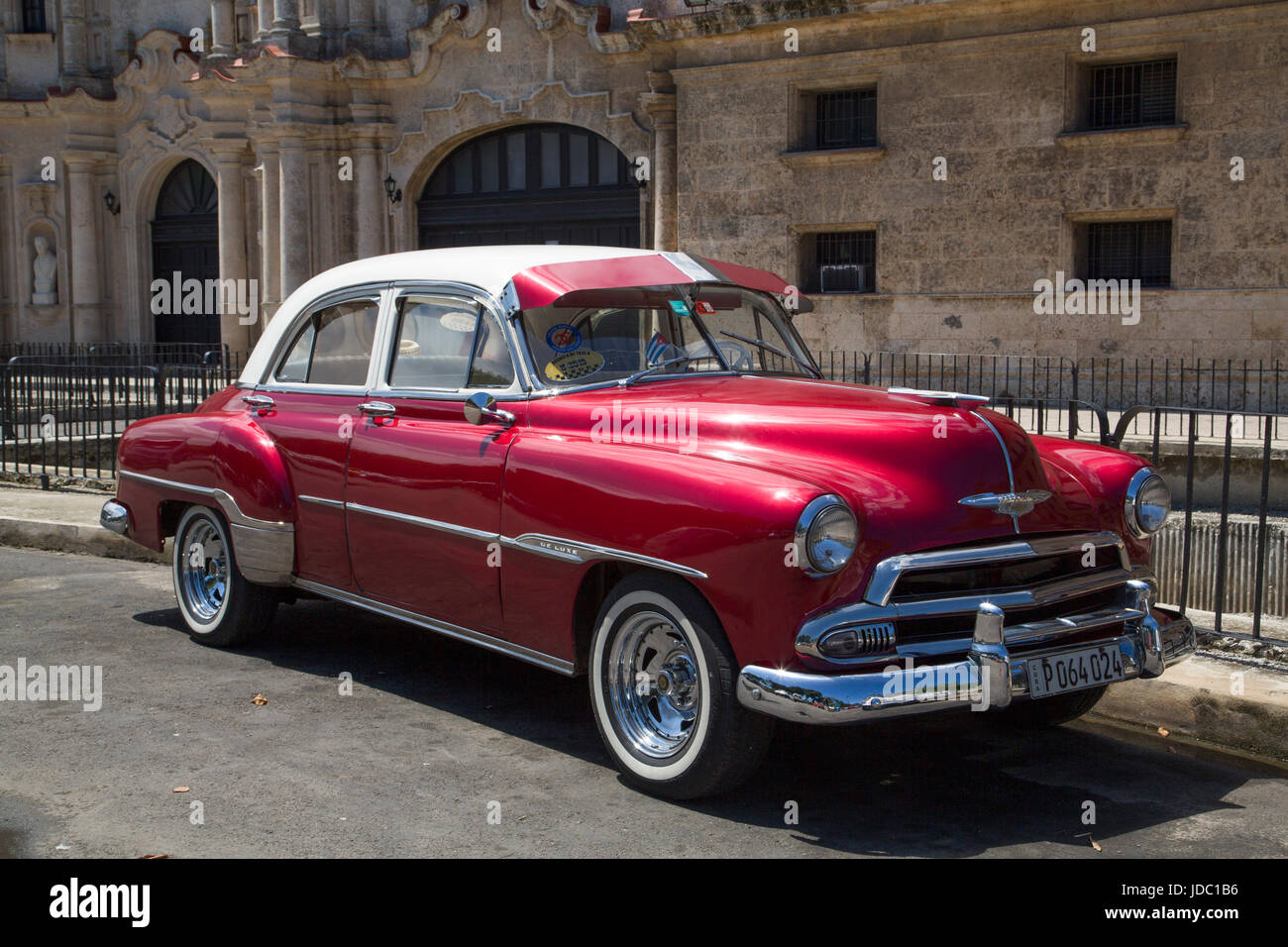 Vintage 1952 Chevrolet, La Habana Vieja, Patrimonio Mundial de la UNESCO,  La Habana, Cuba Fotografía de stock - Alamy