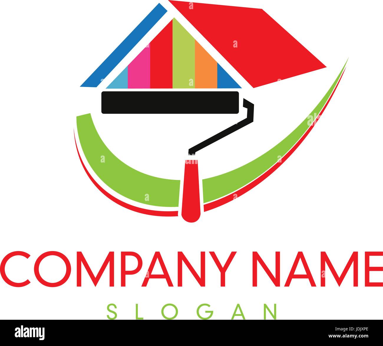 el logotipo de la empresa Imagen Vector de stock