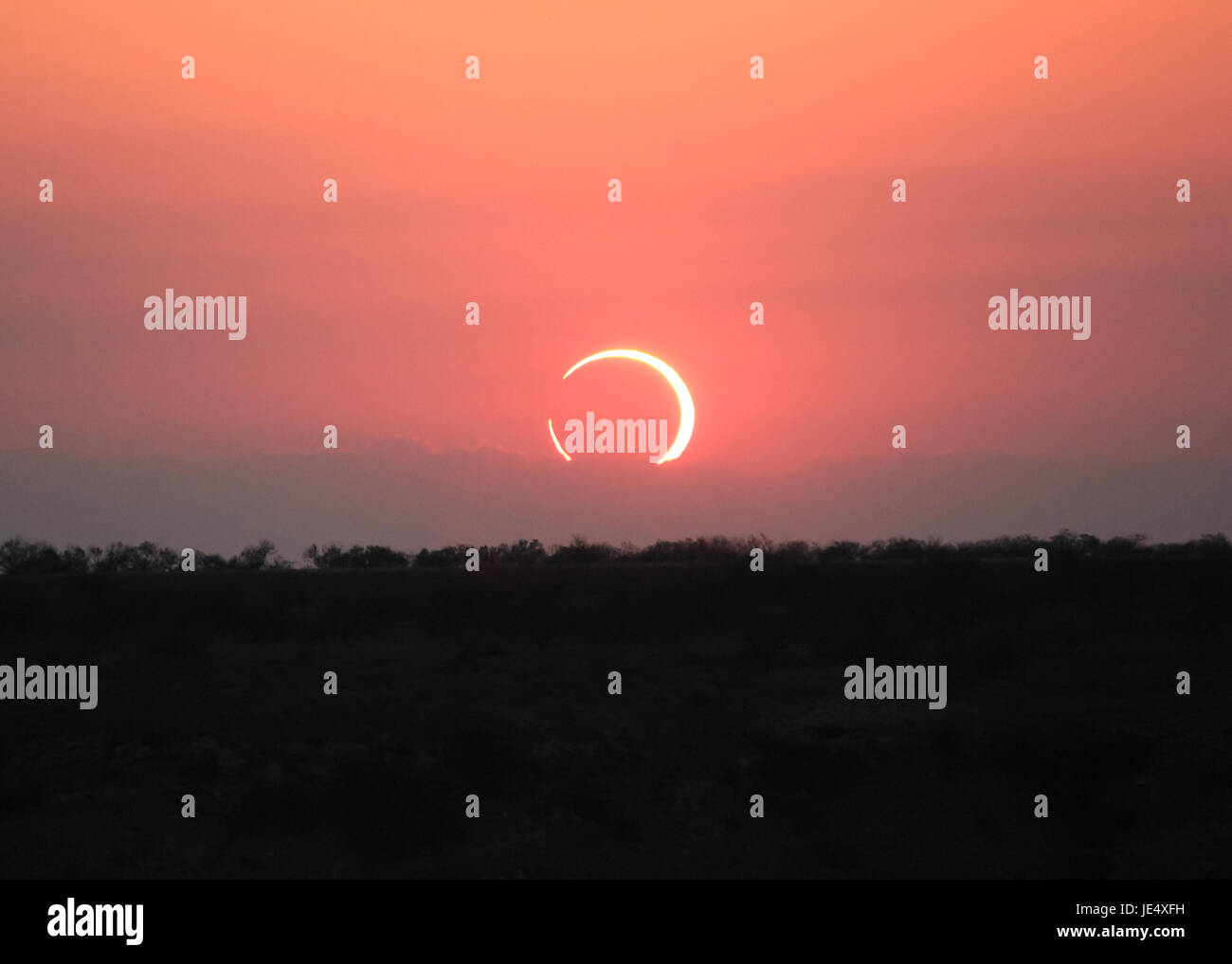 Anillo de Fuego Eclipse Solar #10 Foto de stock