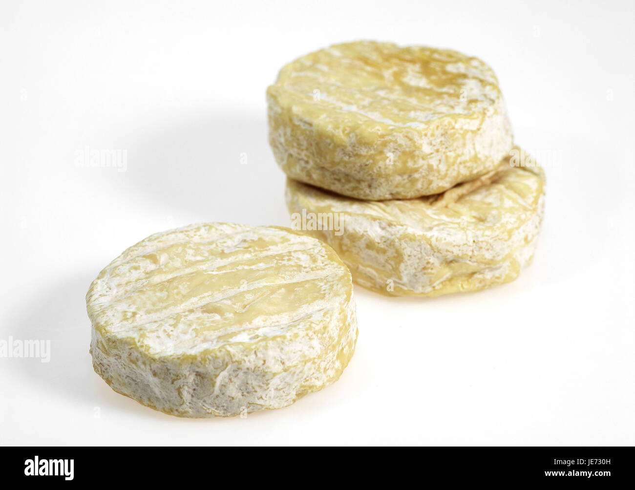 San Marcelino, queso francés de leche de vaca, Foto de stock