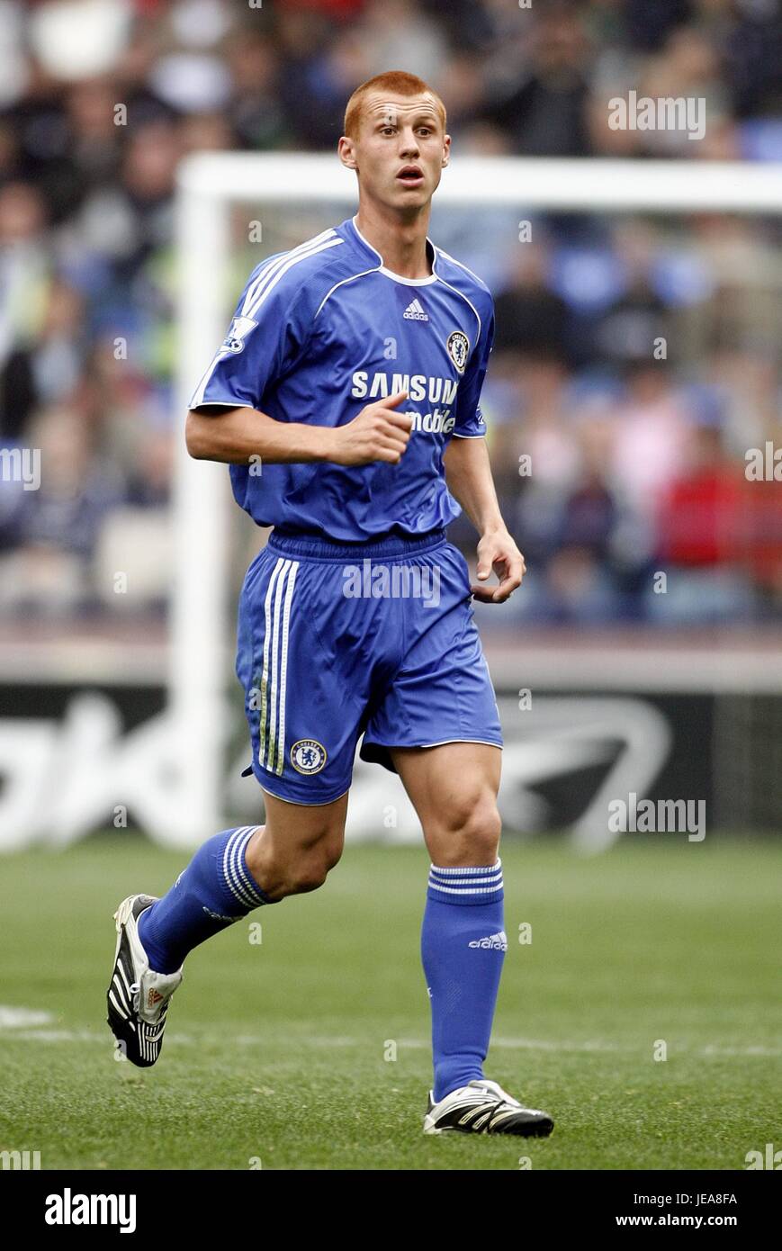 STEVE SIDWELL Chelsea FC Estadio Reebok Bolton, Inglaterra, 07 de octubre  de 2007 Fotografía de stock - Alamy