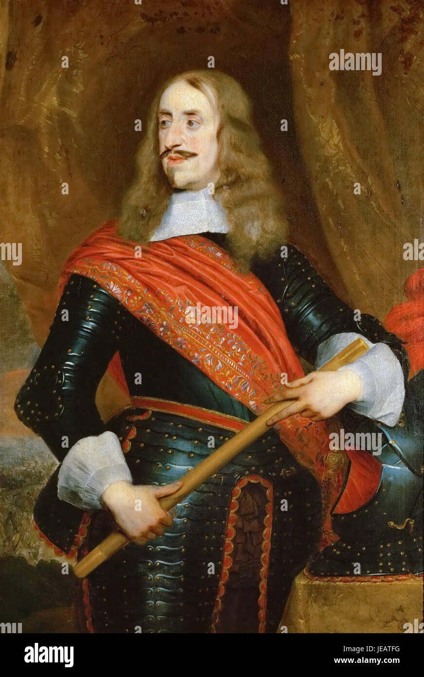 El archiduque Leopoldo Guillermo de Austria por Pieter Thijs Foto de stock
