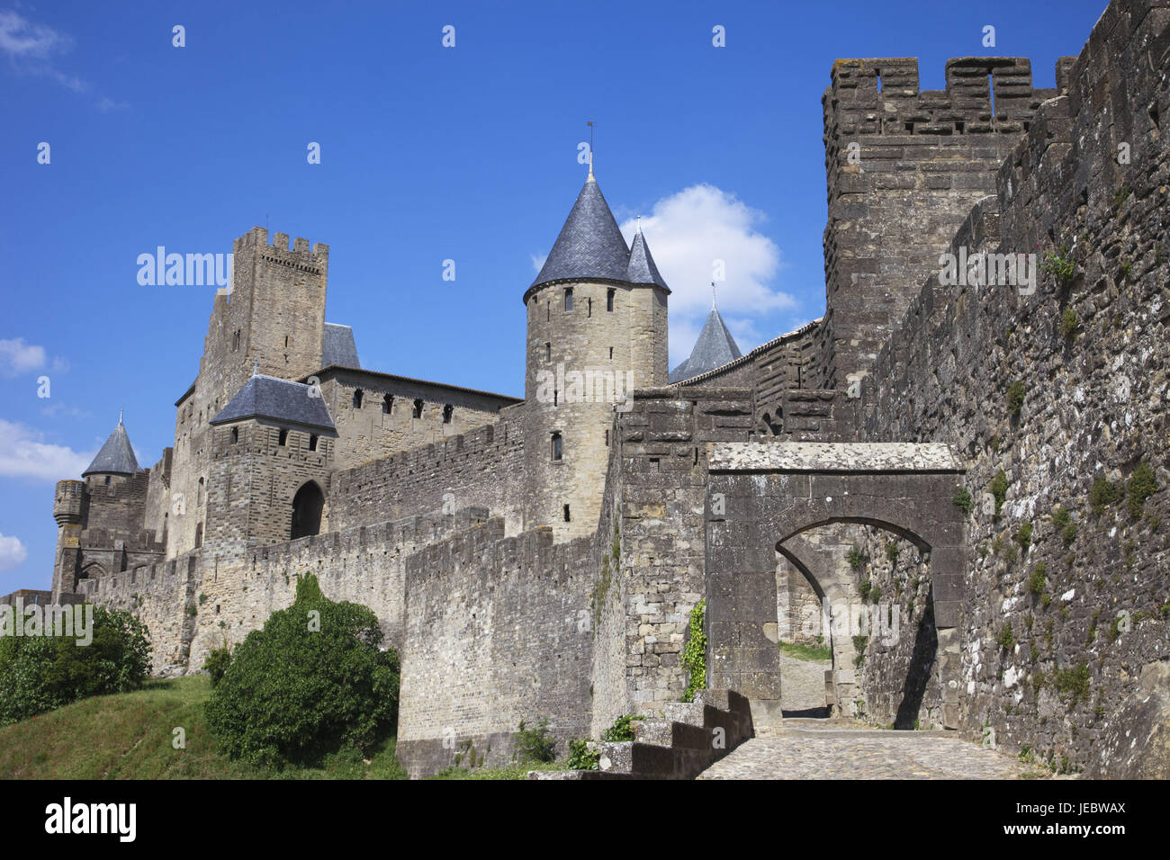 Francia, Languedoc-Roussillon, Aude, Carcassonne, Foto de stock