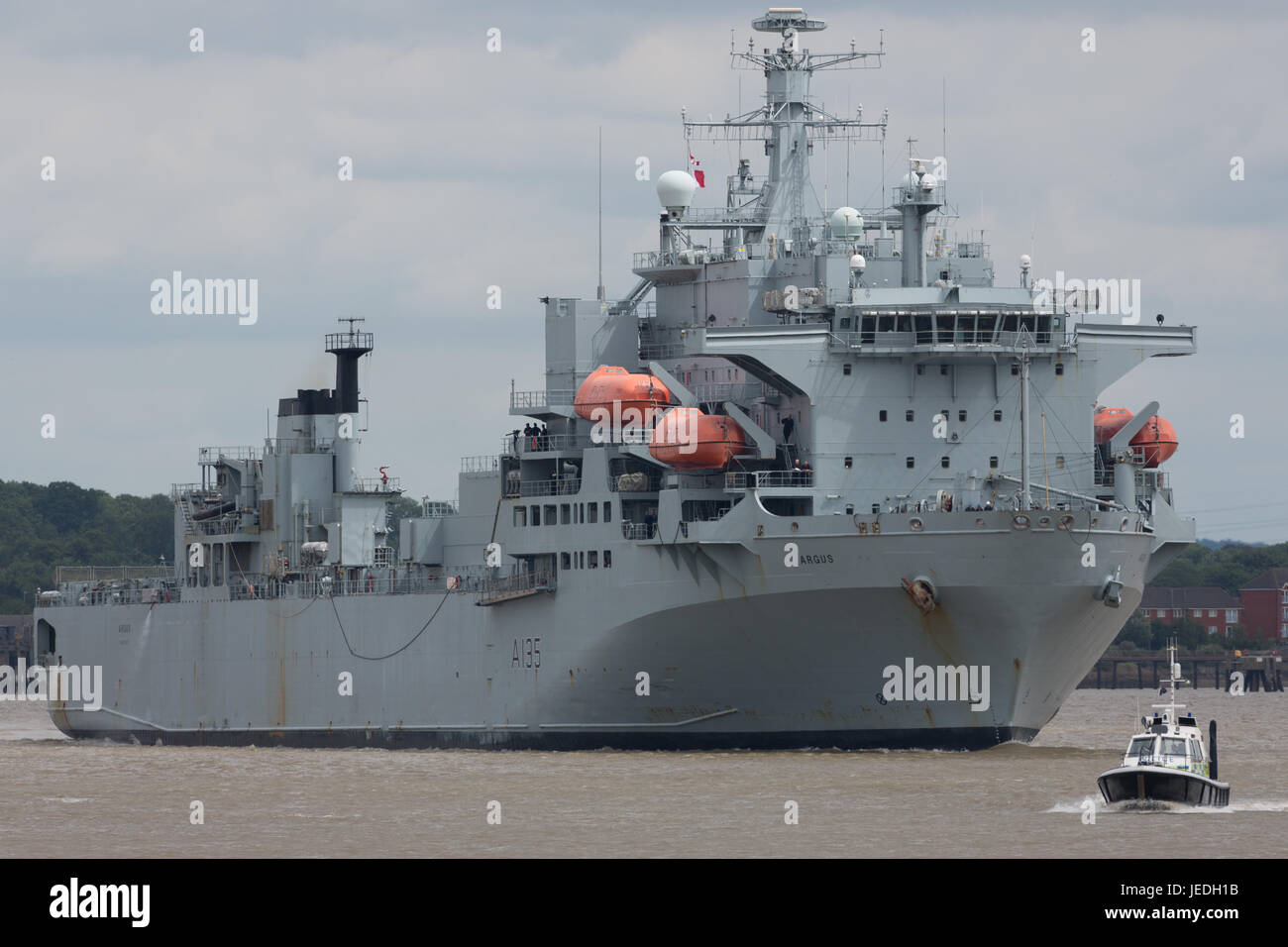 RFA Argus visitar Greenwich en Londres Foto de stock