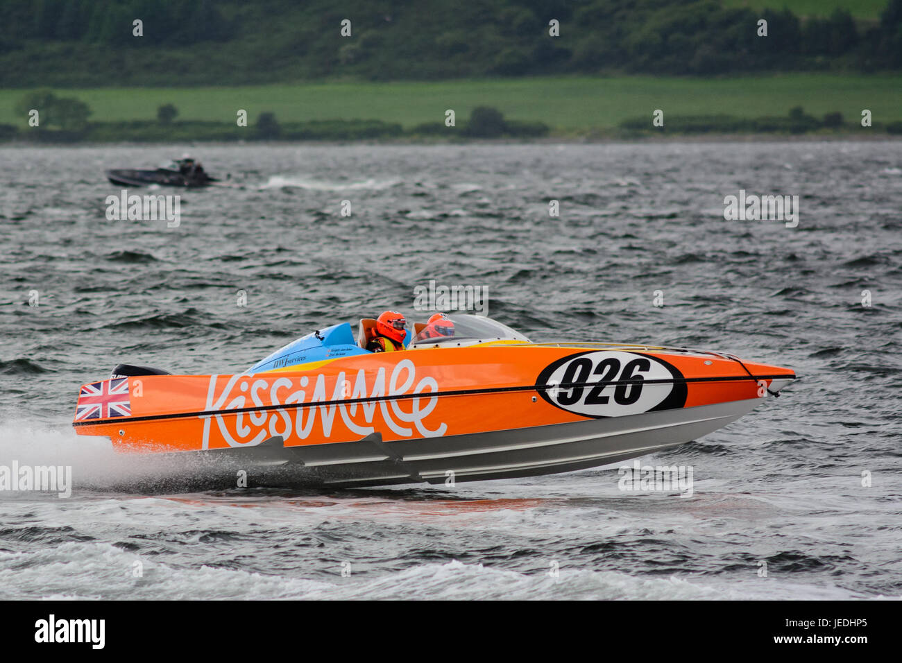 P1 Superstock powerboat" Racing de la Explanada, Greenock, Escocia, el 24 de junio de 2017. 926, experiencia Kissimmee Racing Team, en la acción impulsada por Neil Jackson y navegado por Jason Jackson. Foto de stock