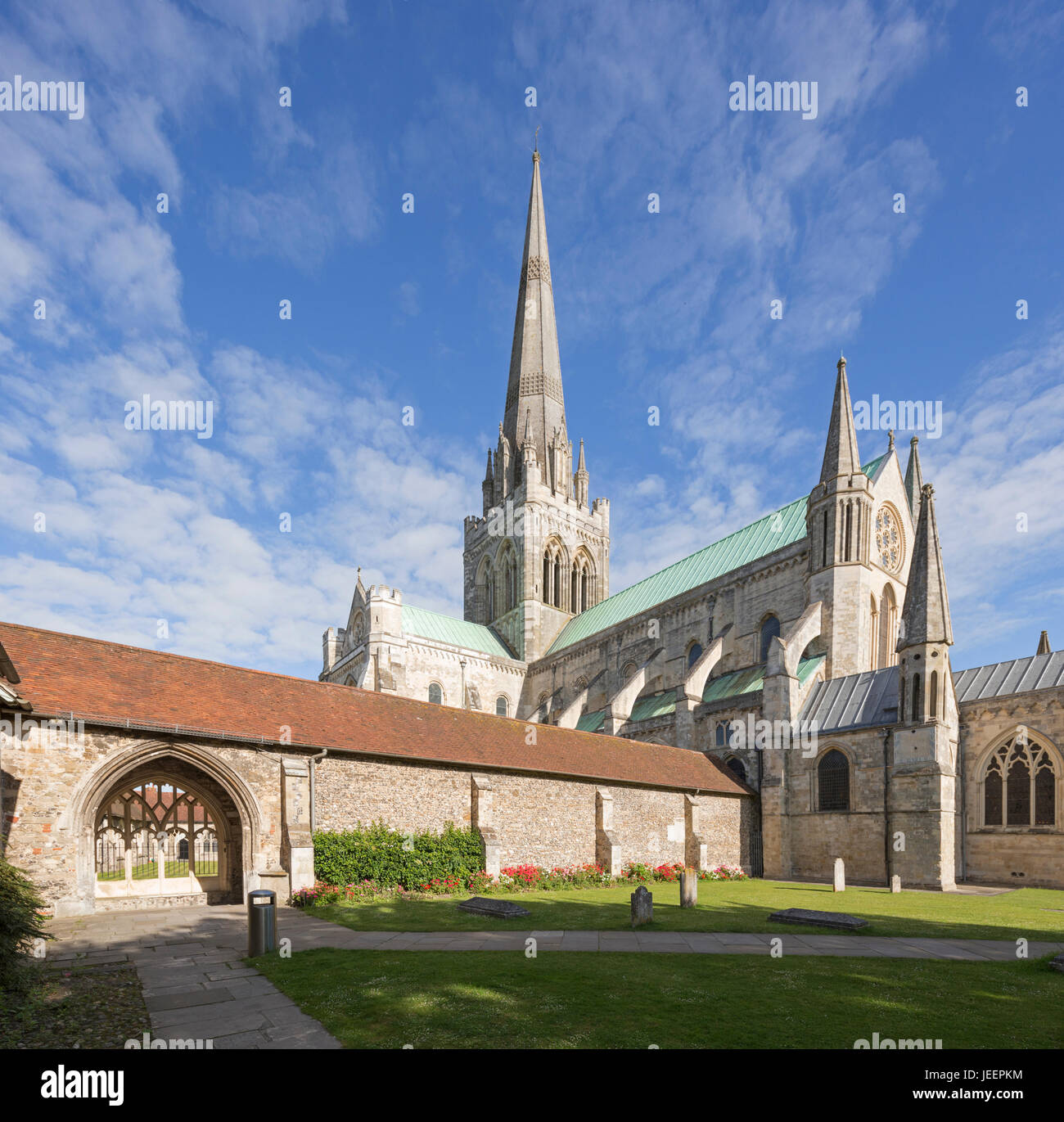 La Catedral de Chichester, West Sussex, Inglaterra, Reino Unido. Foto de stock