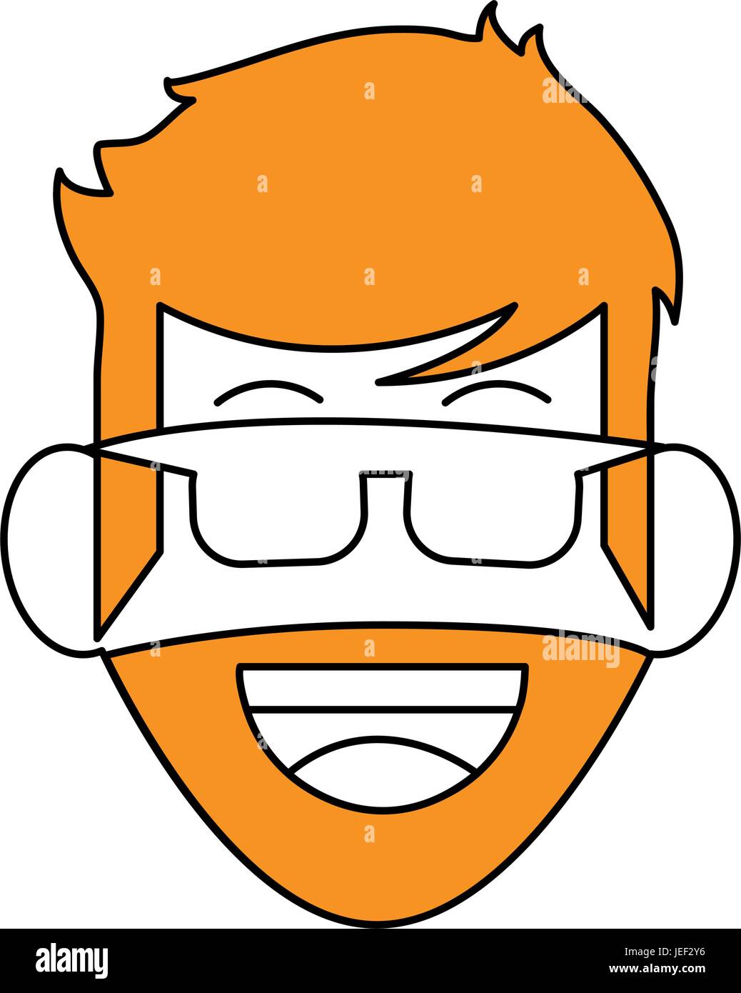 Hombre Barbado design Ilustración del Vector
