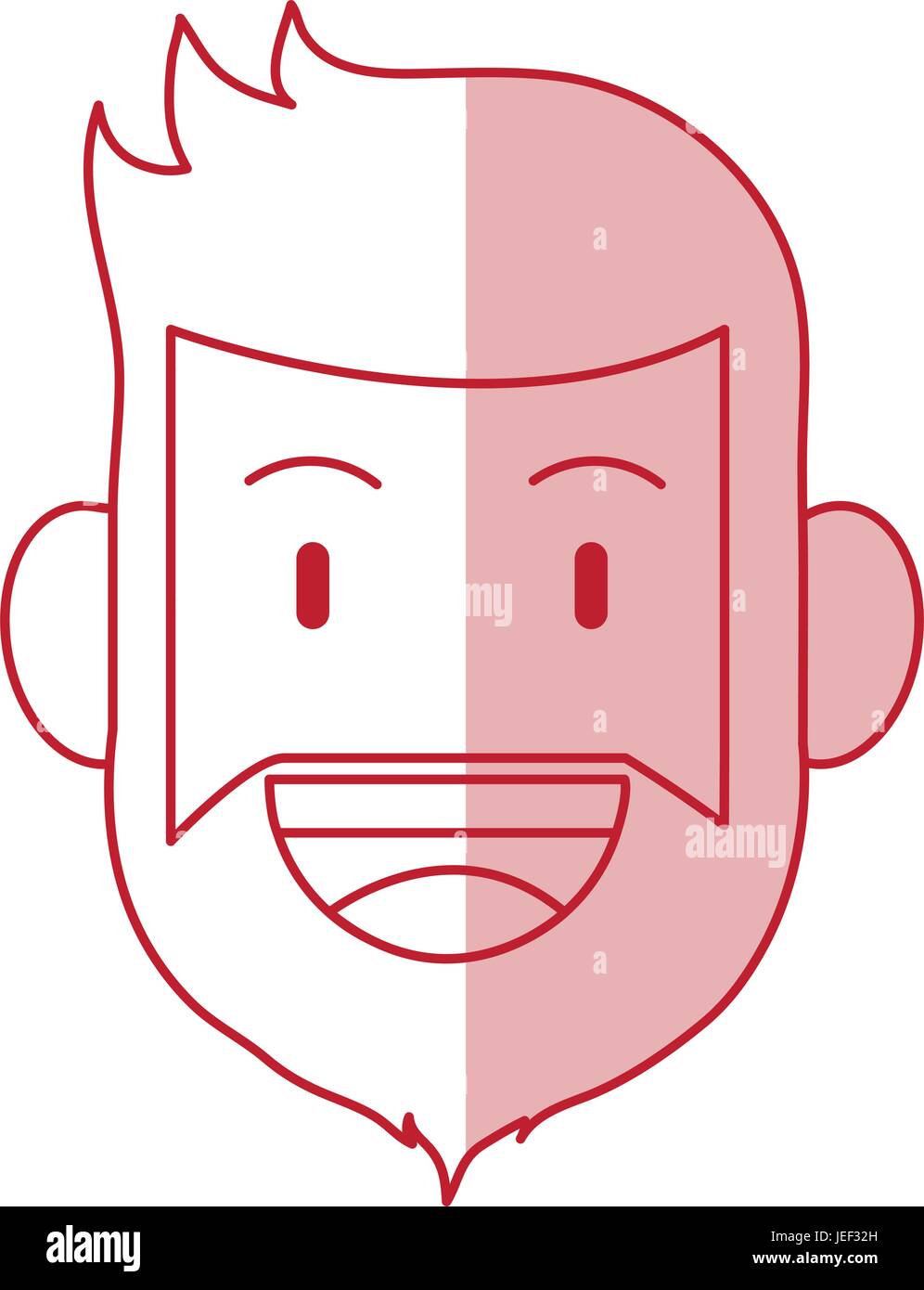 Hombre Barbado design Ilustración del Vector