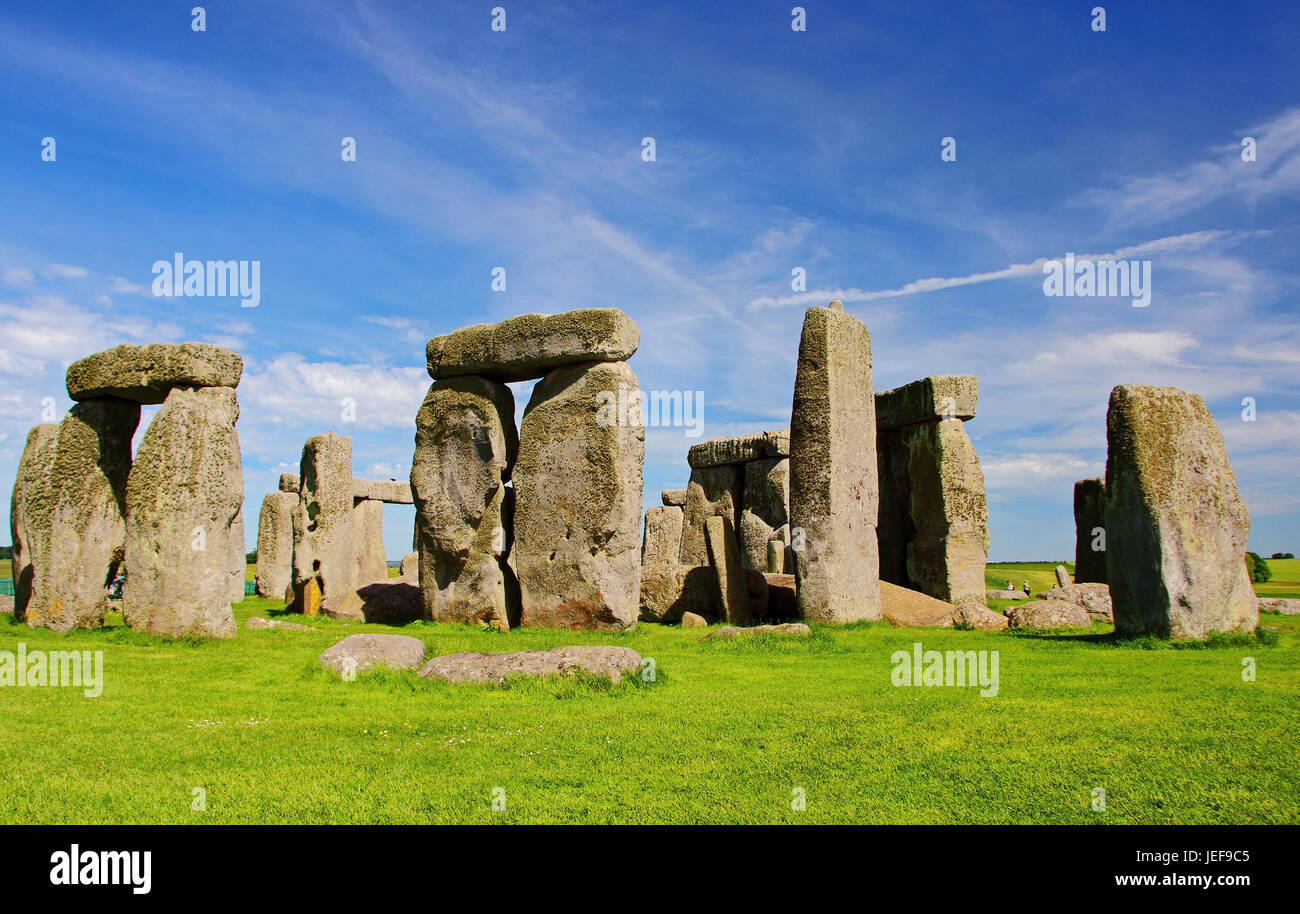 Stonehenge, Wiltshire, Gran Bretaña, Grossbritannien Foto de stock