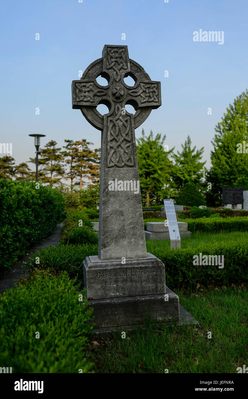 Yanghwajin misionero extranjero cementerio, Alma Foto de stock