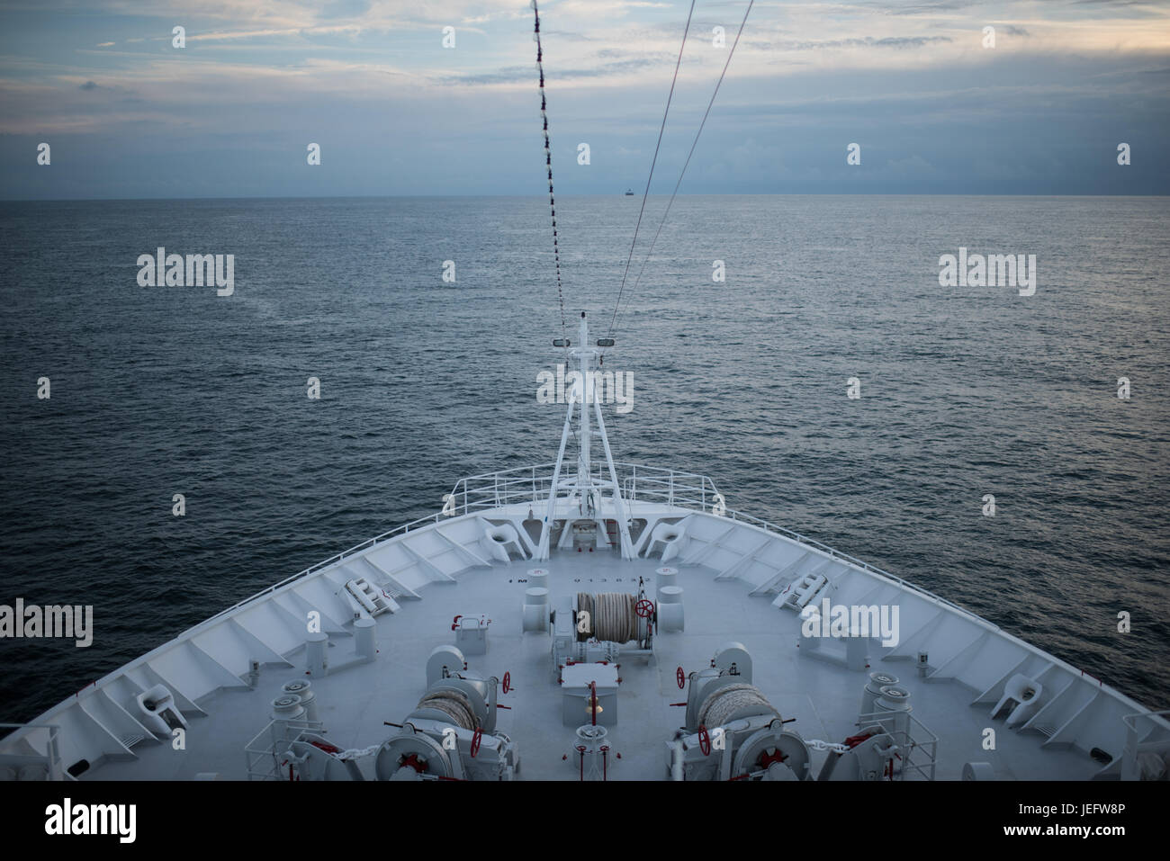 Alemania, la navegación en el Mar del Norte Foto de stock