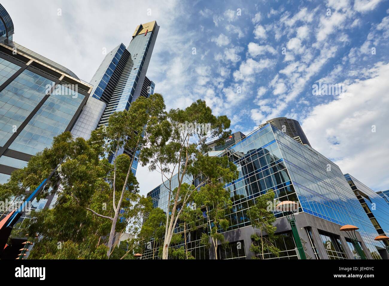 Torre Eureka, Melbourne, Southbank Foto de stock