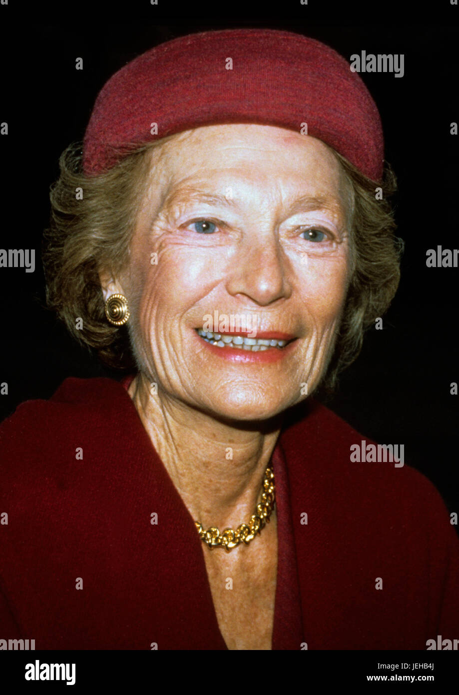 La princesa Josefina Carlota de Bélgica y la Gran Duquesa de Luxemburgo de 1991 Foto de stock