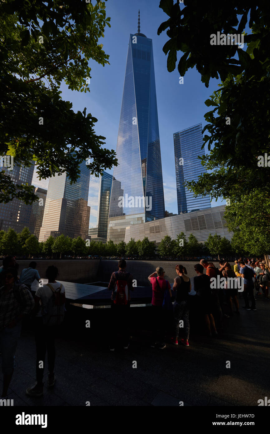 El One World Trade Center, la Torre de la Libertad, Nueva York, EE.UU. Foto de stock