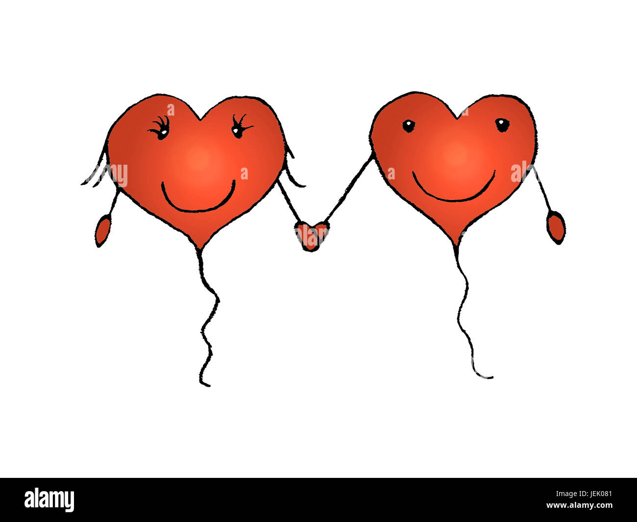Amor pareja concepto dibujo a lápiz Fotografía de stock - Alamy