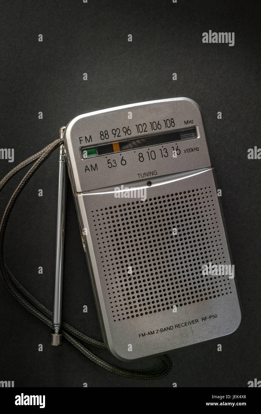 Vintage radio AM FM portátil, India, Asia Foto de stock