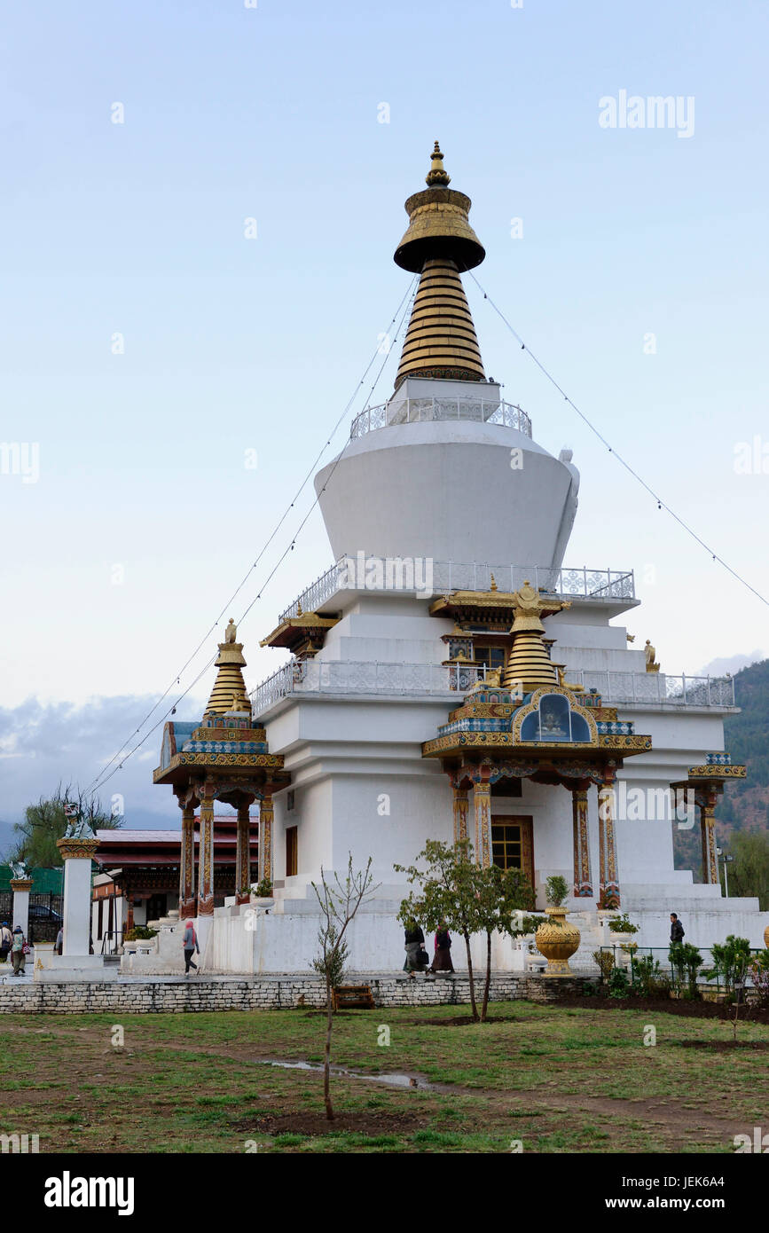 National Memorial chorten, Thimphu, Bután, Asia Foto de stock