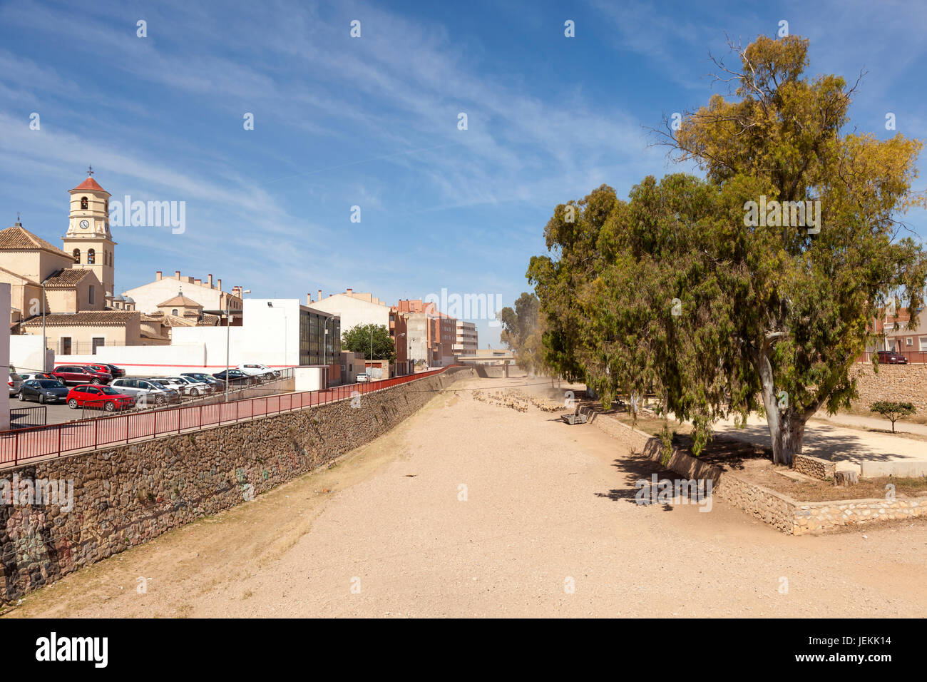 Rio Seco En La Ciudad De Fuente Alamo De Murcia Espana Fotografia De Stock Alamy