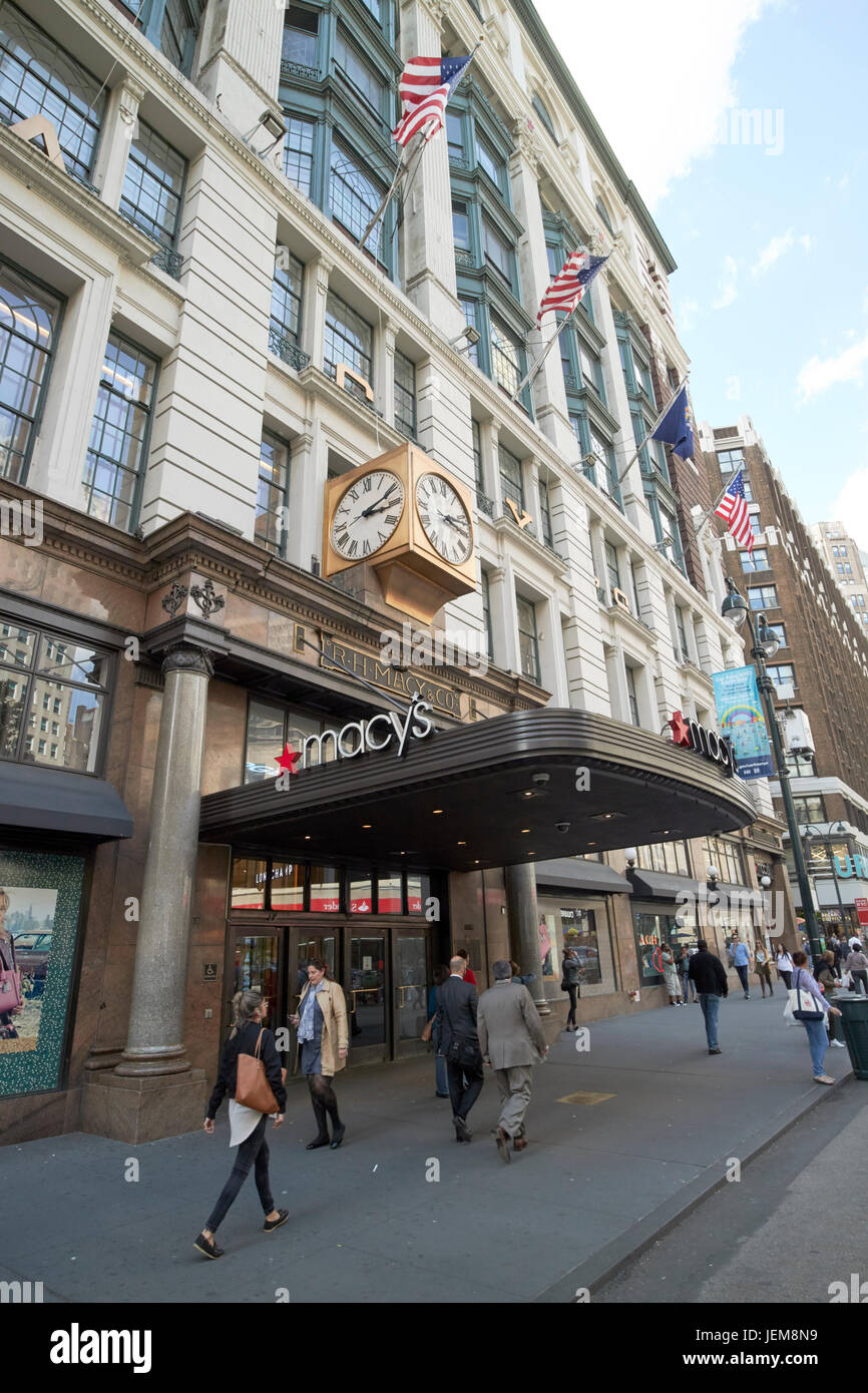 Macys department store entrada de Herald Square en Nueva York EE.UU  Fotografía de stock - Alamy