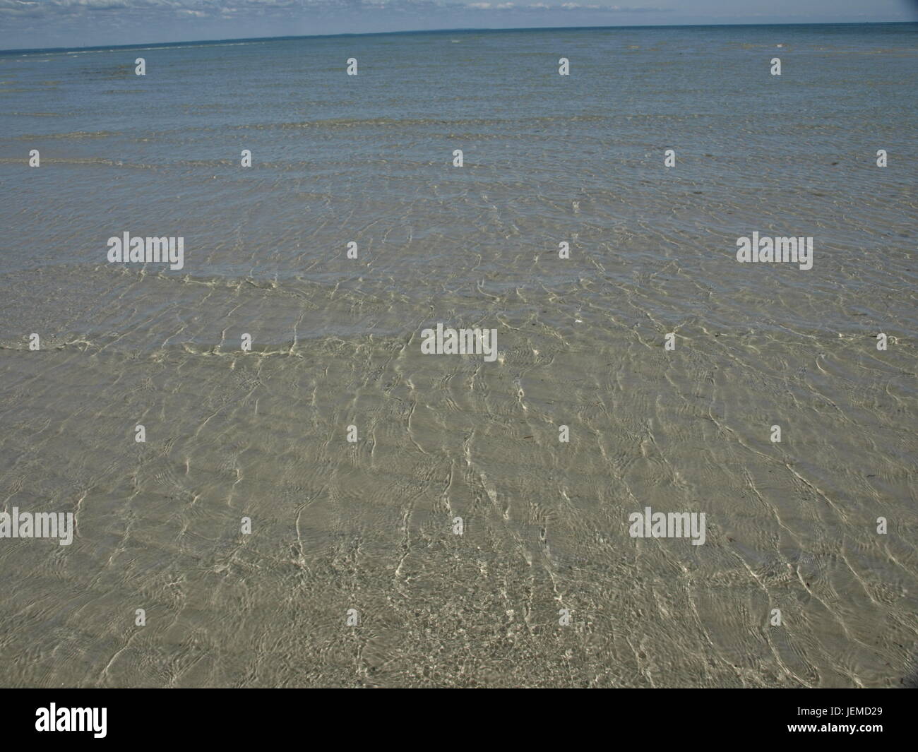 Una foto de agua muy clara en Cape Cod Foto de stock
