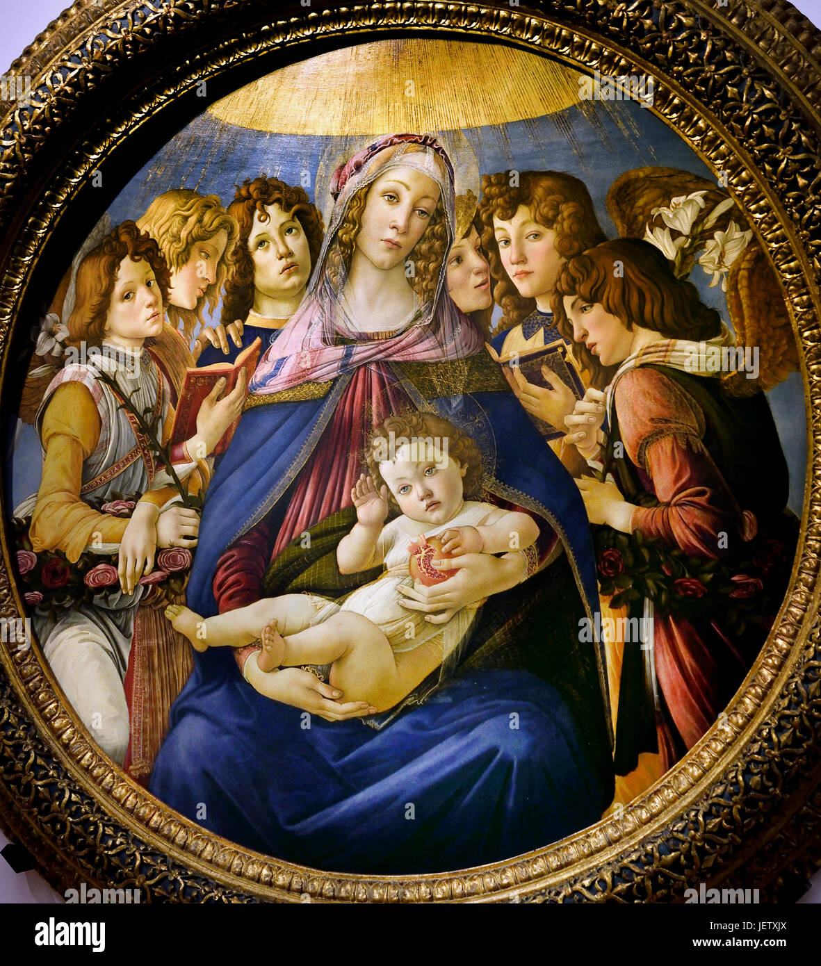 Virgen de la Granada (Madonna della Melagrana) 1487 Sandro Botticelli