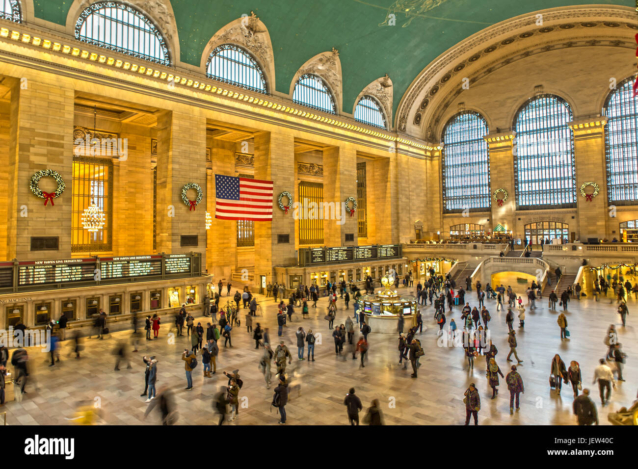 La hora punta en la estación Grand Central en Nueva York Foto de stock