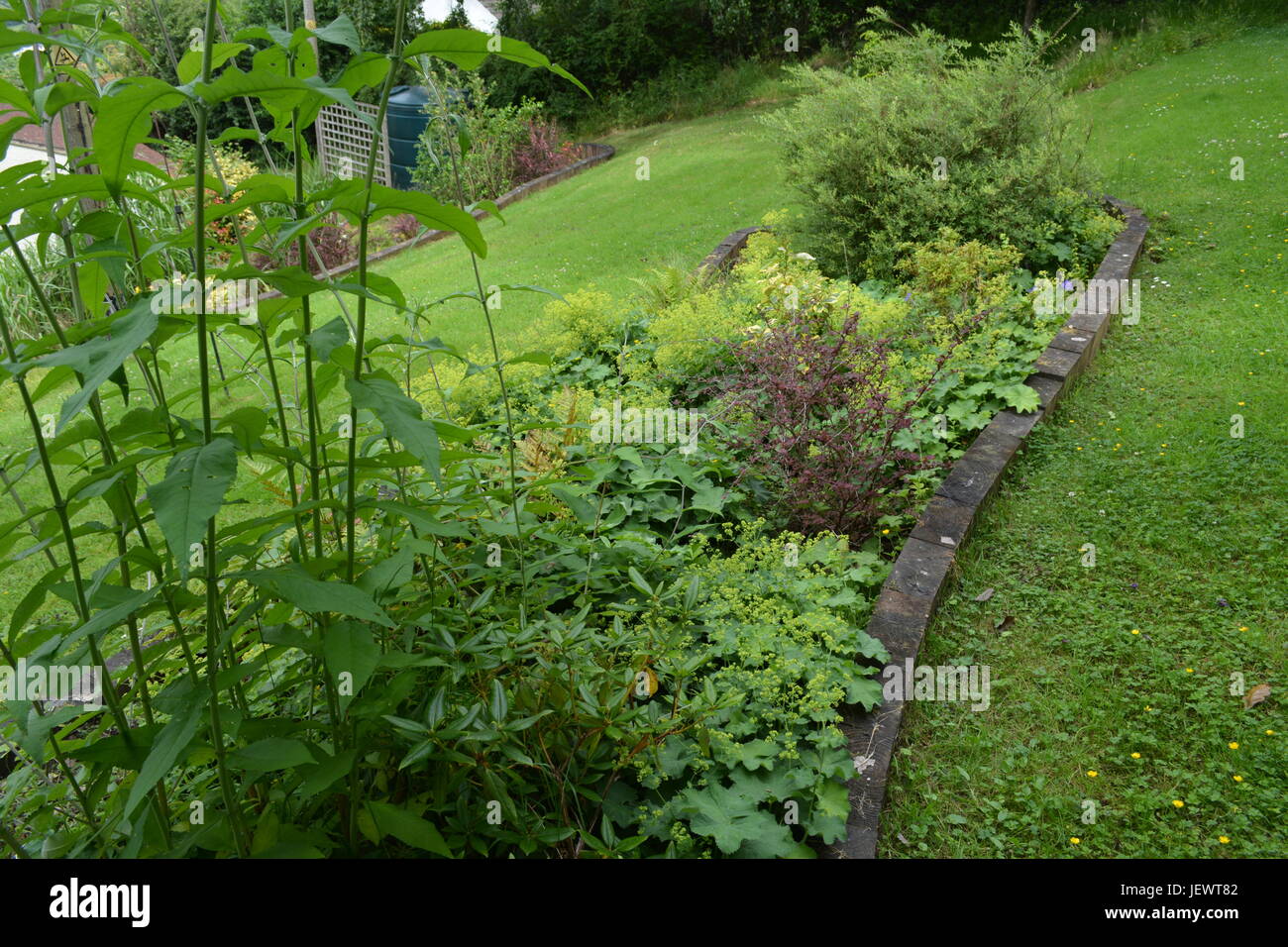 Jardines con traviesas de madera - La cartera rota  Bancos de madera para  jardín, Traviesas de tren, Bancos de madera