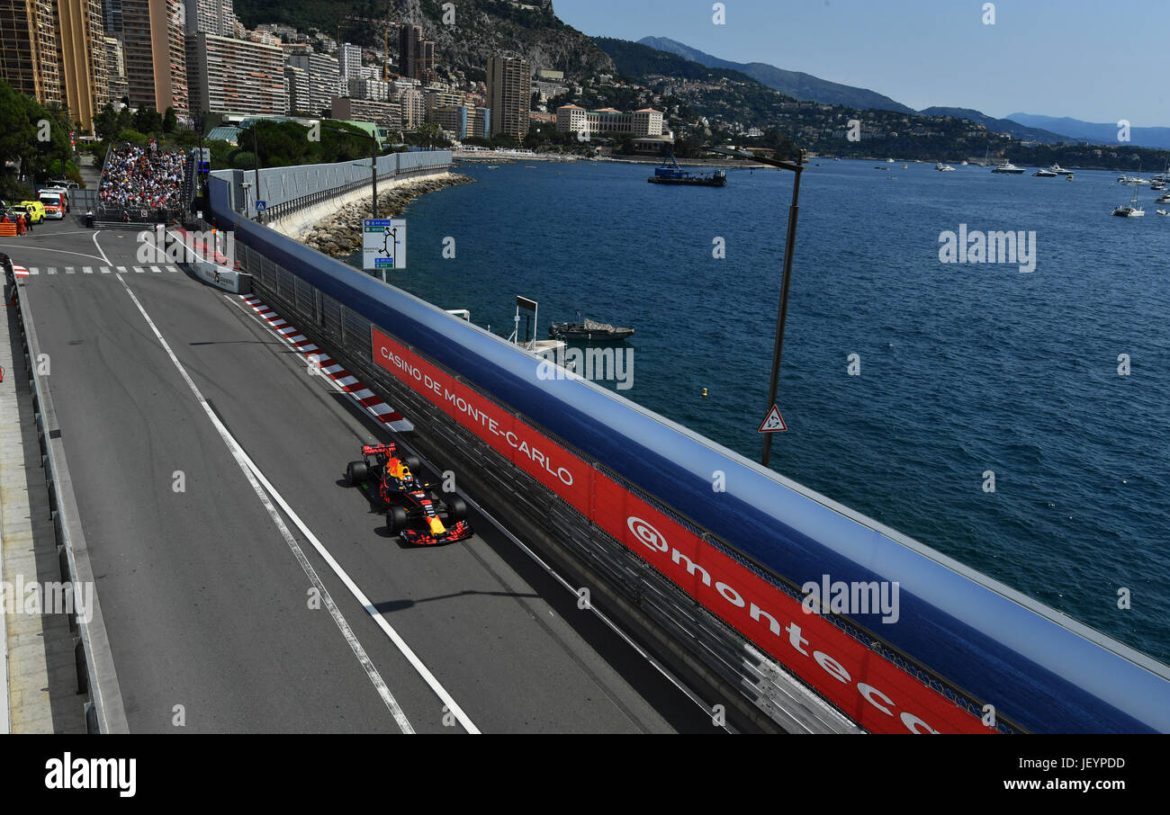 El Grand Prix de Fórmula Uno de Mónaco en el circuito de Mónaco en Montecarlo, Mónaco. Featuring: Daniel Ricciardo donde: MONTE CARLO, Monaco cuando: 28 de mayo de 2017 Crédito: WENN.com Foto de stock