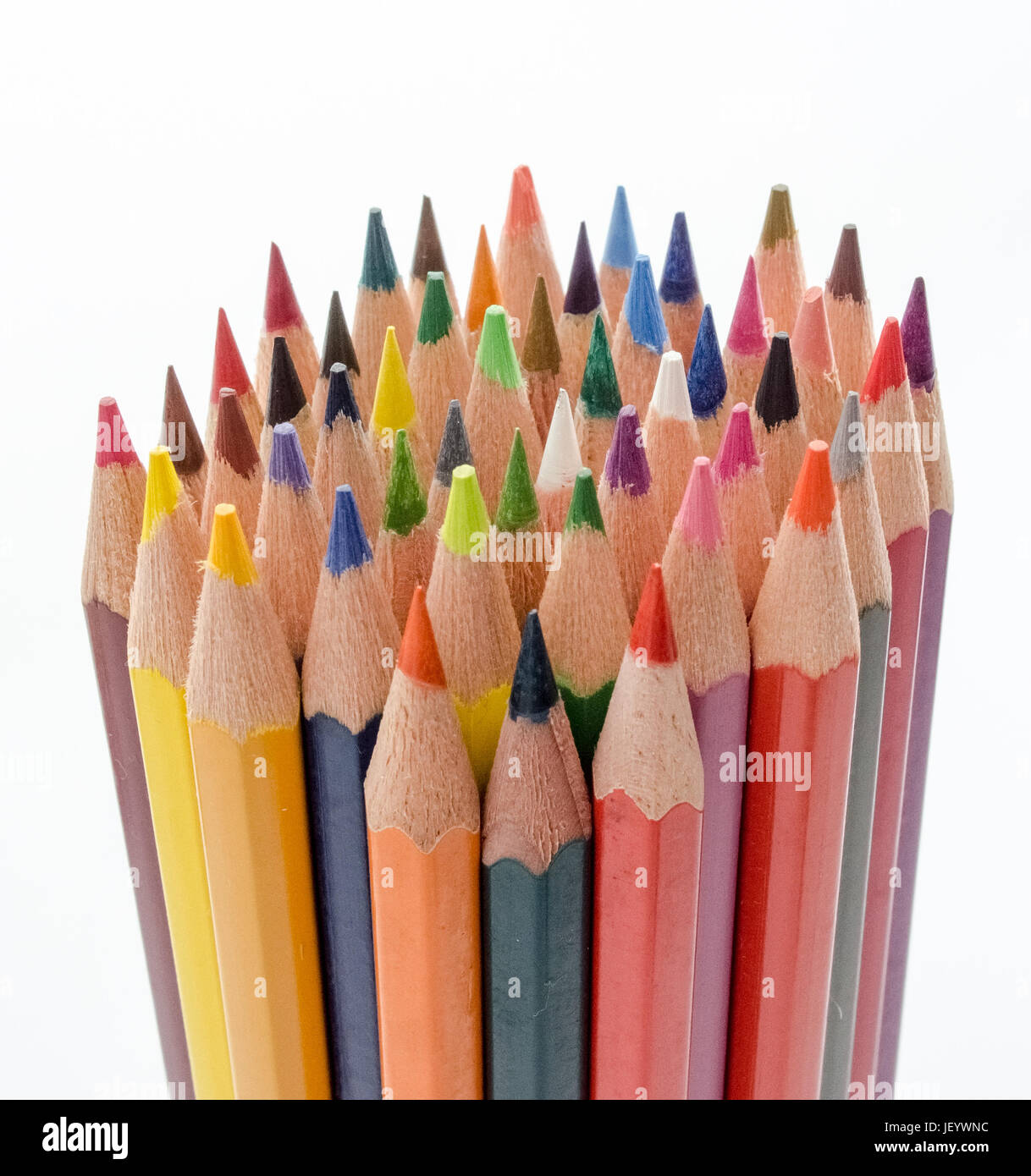 Lápices de colores ordenados Fotografía de stock - Alamy
