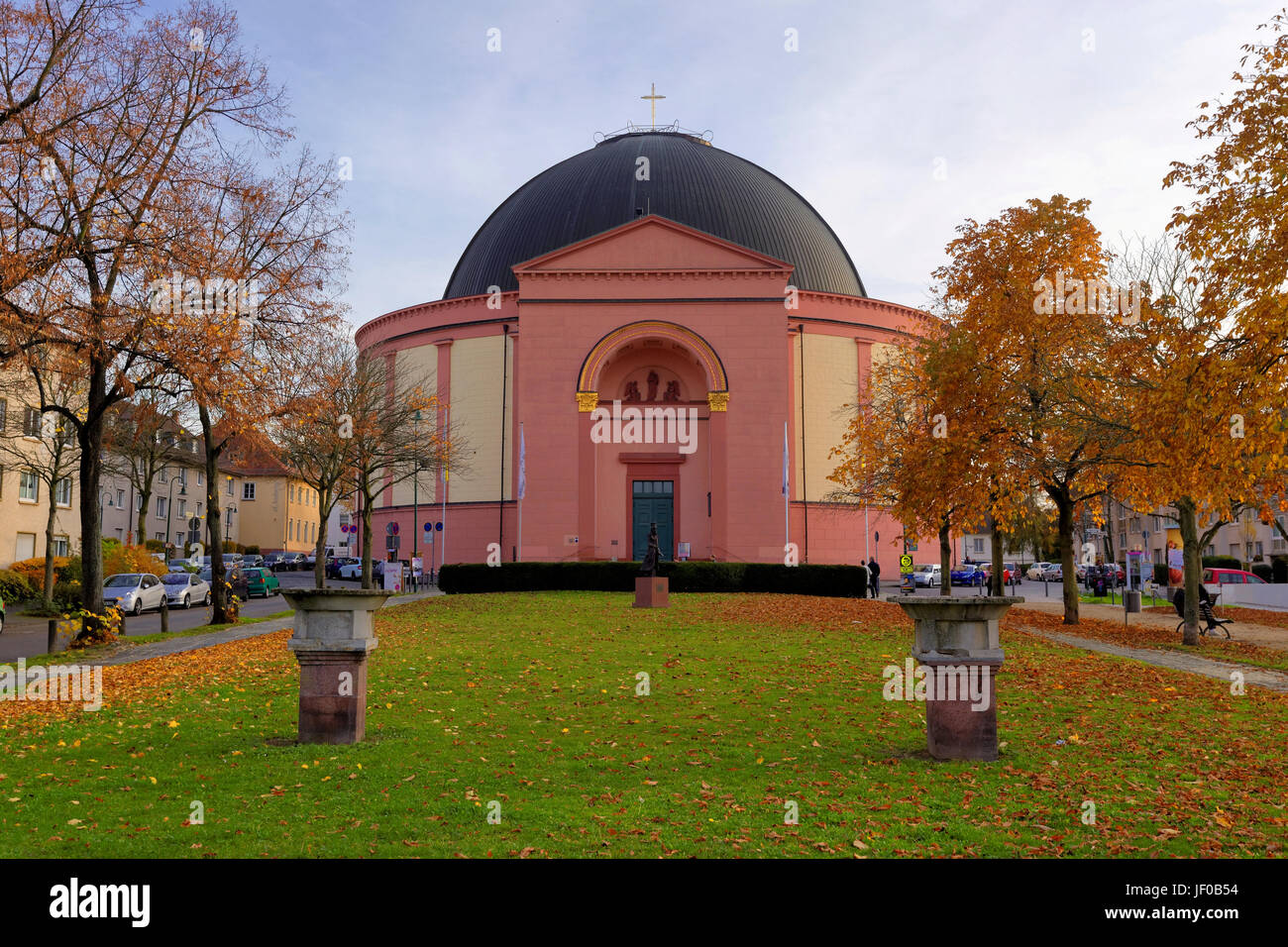 Iglesia Sankt Ludwig Darmstadt Foto de stock