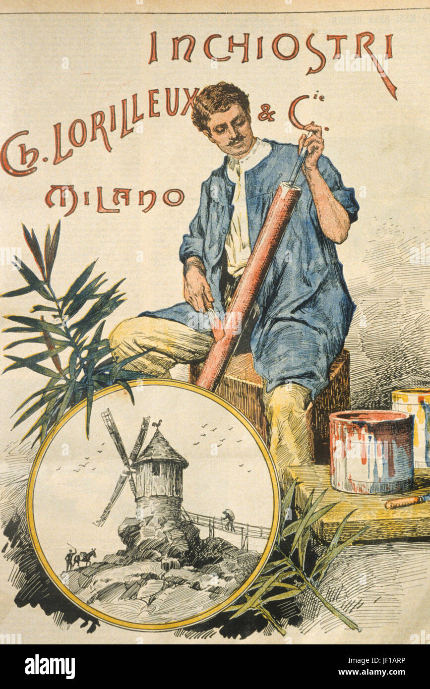 Ch.tintas lorilleux & c. adv, 1900 Fotografía de stock - Alamy