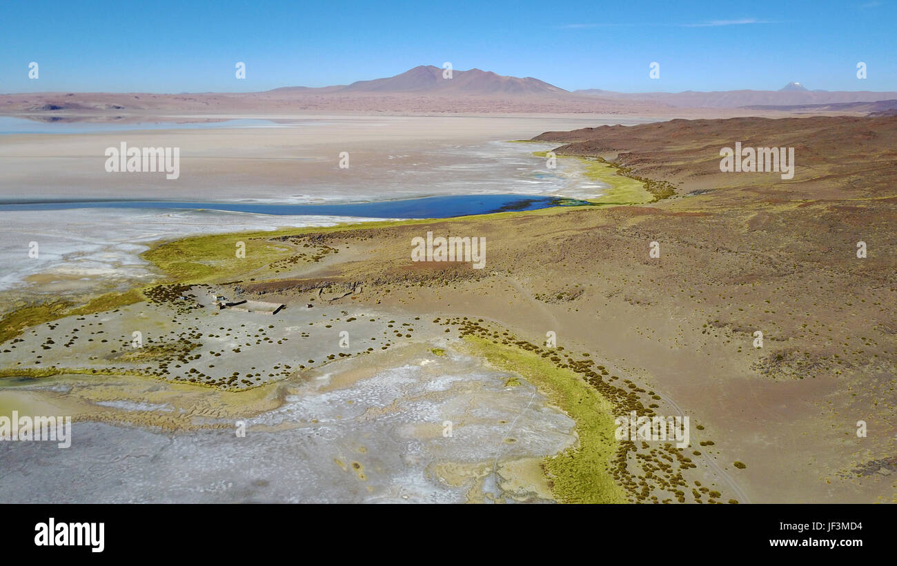 Salar de Tara en el desierto de Atacama, Chile Foto de stock