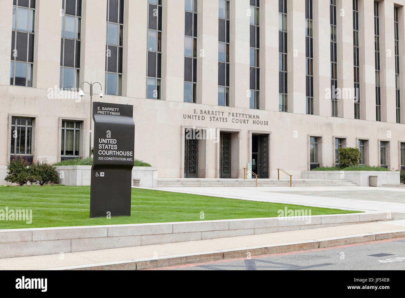 E Barrett Prettyman nosotros edificio de Juzgados (Estados Unidos Court House, el Tribunal Federal, el Tribunal Federal, el Tribunal Federal building) - Washington, DC, EE.UU. Foto de stock