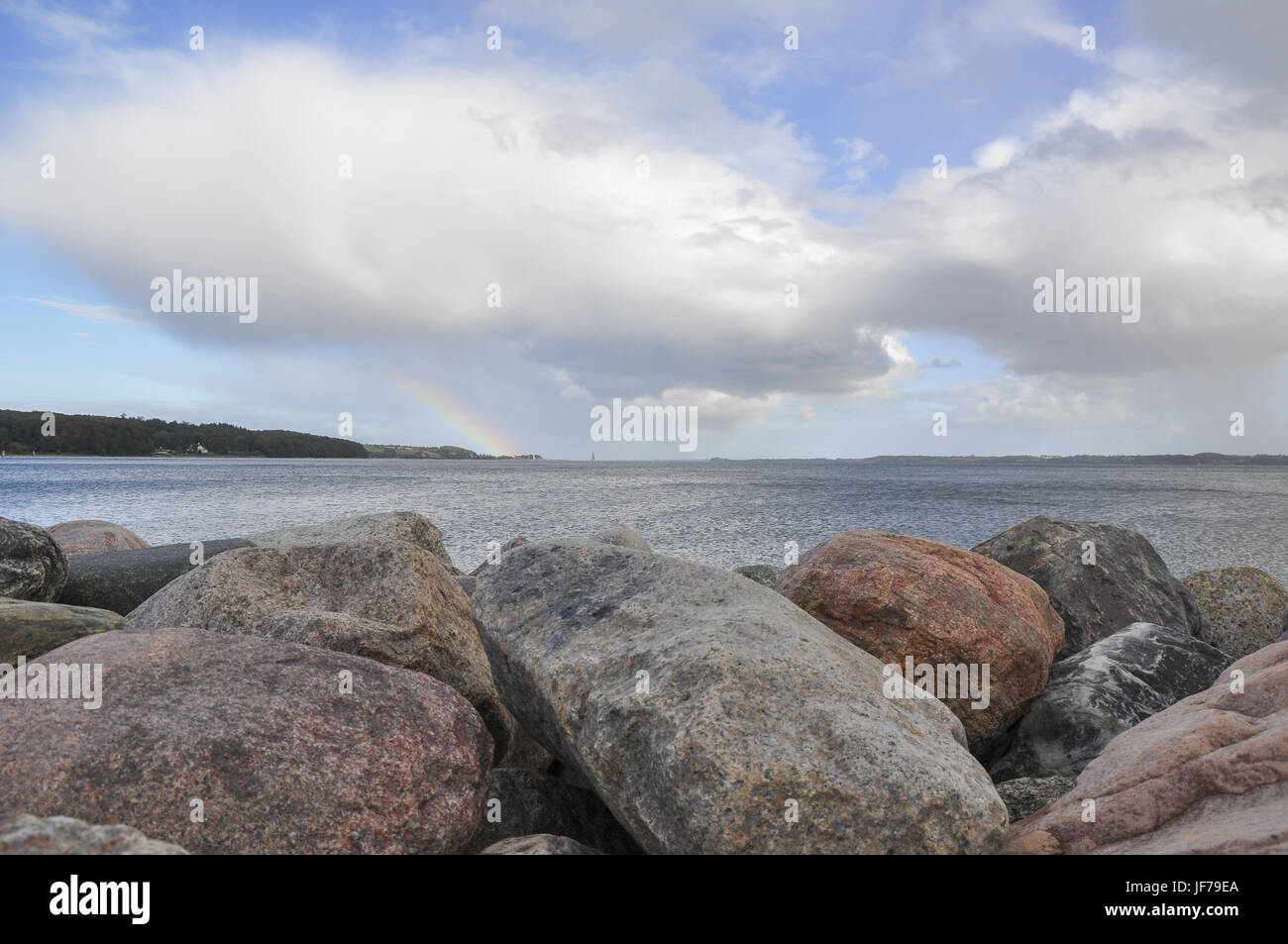 Cerca del mar Báltico, Aabenra Danmark Foto de stock