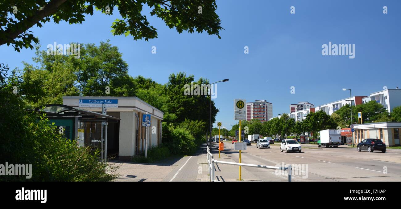 Las calles de Berlín impresiones desde Hellersdorf desde el 18 de junio de 2017, Alemania Foto de stock