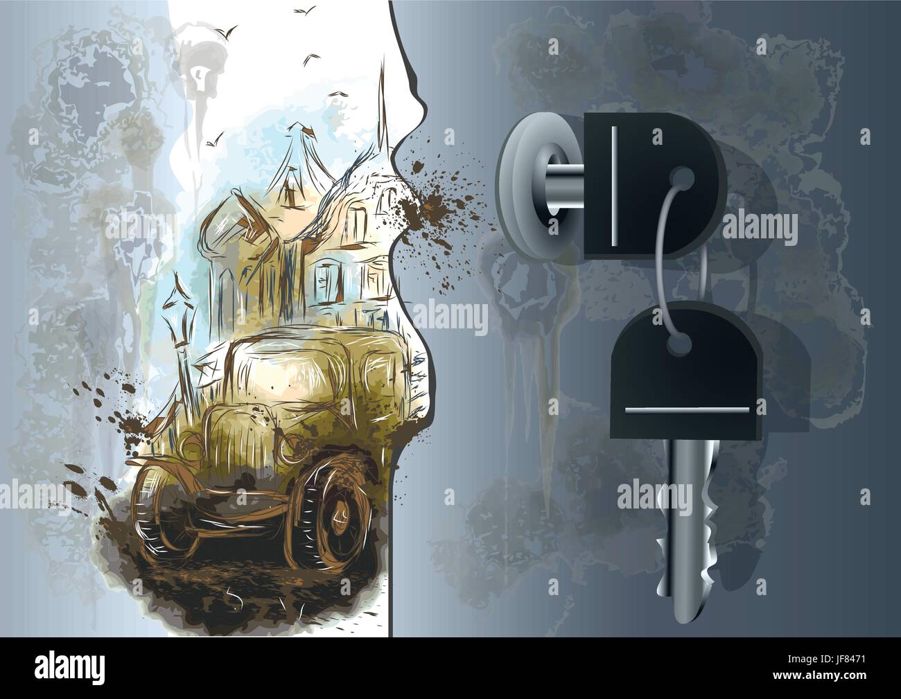 Historia de la puerta Imágenes vectoriales de stock - Alamy