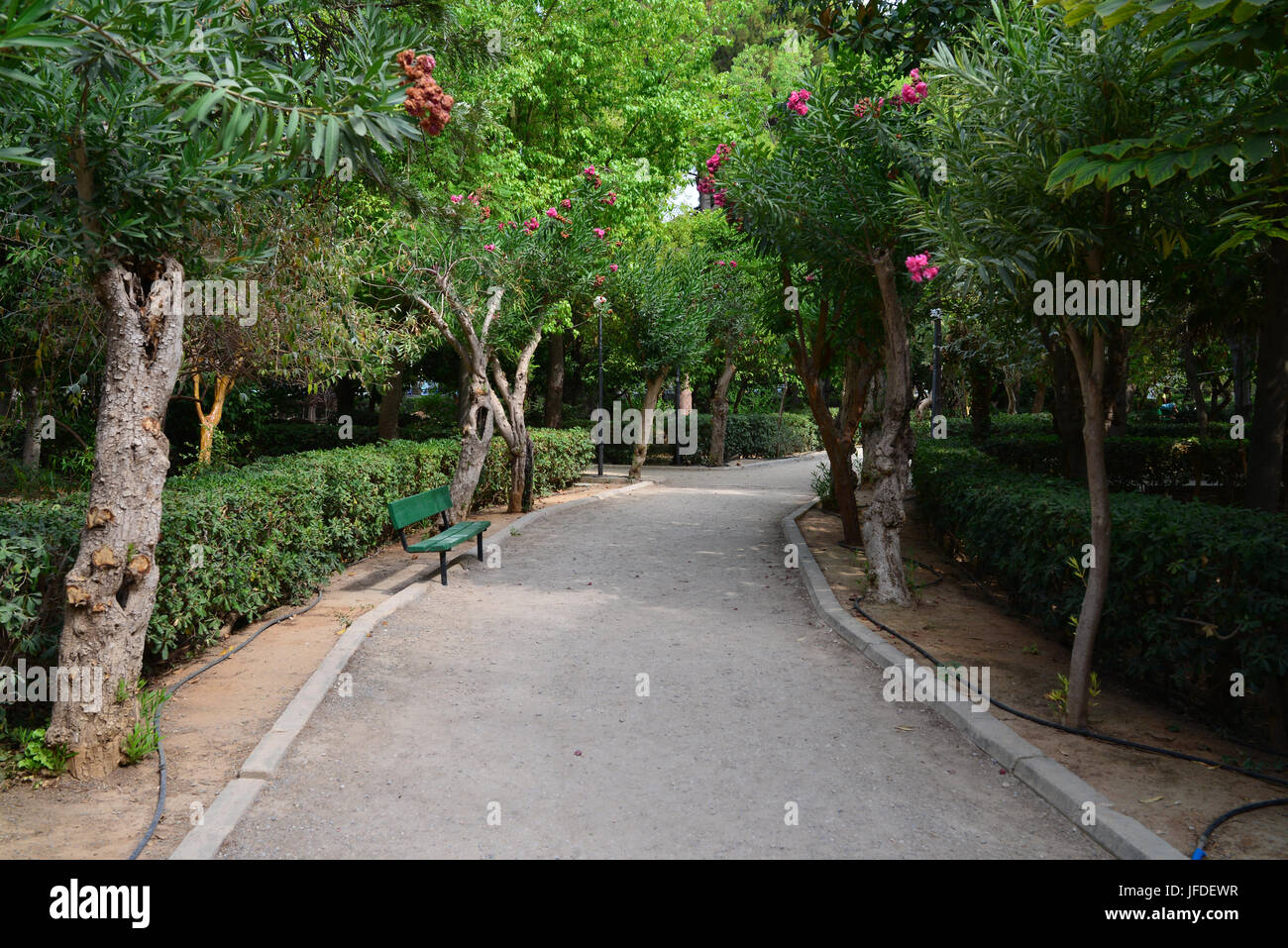 Jardín Municipal de la ciudad de Rethymno Foto de stock